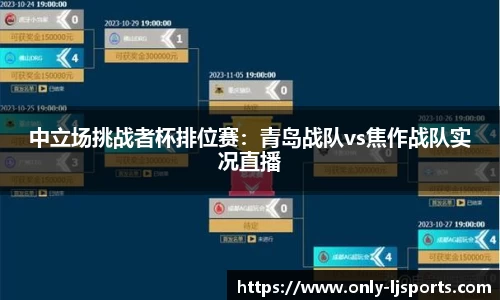 中立场挑战者杯排位赛：青岛战队vs焦作战队实况直播